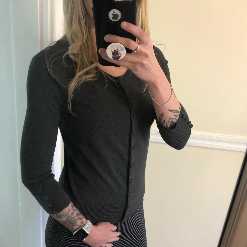 3/4 length Grey Cardigan